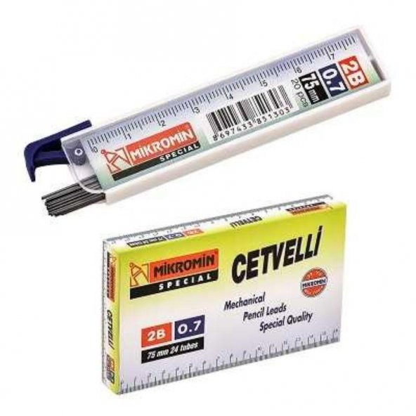 Min 0.7 Mm Cetvelli Kalem Ucu 75 Mm Mikro Uç ürün görseli 1