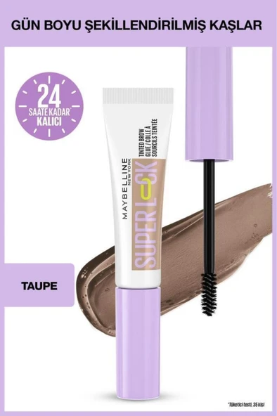 Maybelline New York Super Lock Brow Glue Kaş Sabitleyici Maskara - Taupe ürün görseli 1