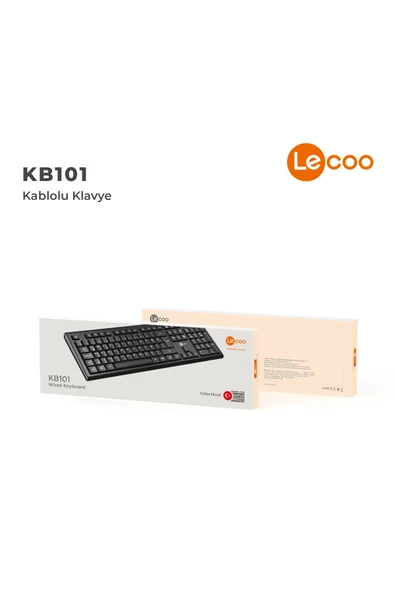 Lecoo Kb101 Siyah Kablolu Klavye - Resim 8