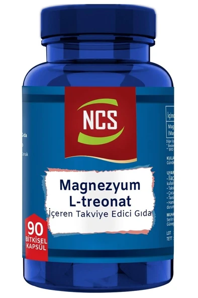 Ncs Magnezyum Magnesium L-threonate Vejeteryan 90 Bitkisel Kapsül ürün görseli 1