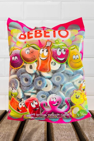 BEBETO Halka Jelibon Ahududu 1 Kg ürün görseli 1