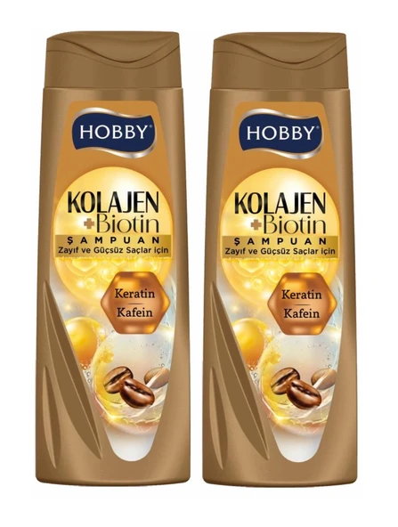 Hobby Şampuan Keratin Kafein Zayıf Ve Güçsüz Saç 480 Ml x 2 Adet ürün görseli 1