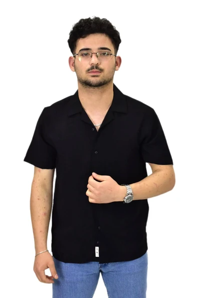 Erkek Spor Silim Fit Kısa Kol Gömlek G5031 BGL-ST04497 ürün görseli 1
