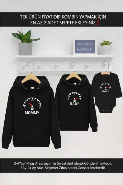 Mommy Baby Yakıt Göstergesi Anne Oğul Kız TEK ÜRÜN FİYATIDIR KOMBİN YAPMAK İÇİN 2 ADET SEPETE EKLE ürün görseli 1
