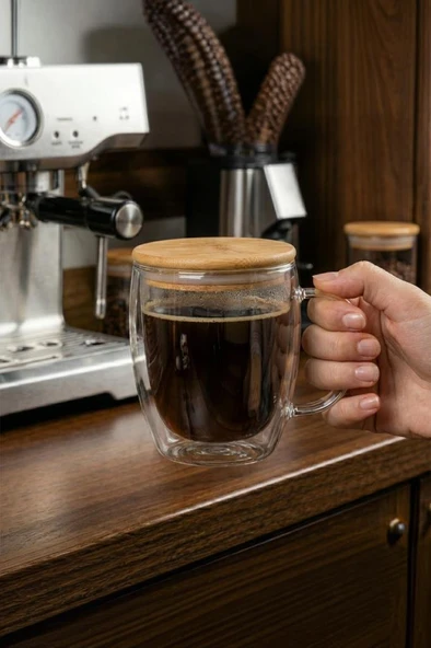 Chado - Çift Cidarlı Cam Çay Bardağı 300ml ürün görseli 1