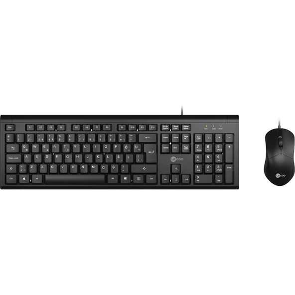 Lecoo Cm101 Siyah Kablolu Mouse & Klavye Set ürün görseli 1