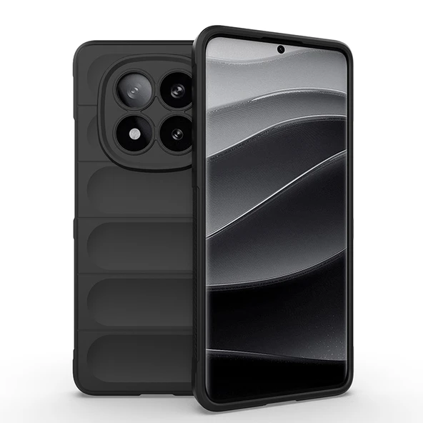 Xiaomi Redmi Note 14 Pro Plus Kılıf Esnek TPU Oyuklu Arka Yüzey Tasarımlı Etnik Silikon Kapak ürün görseli 1