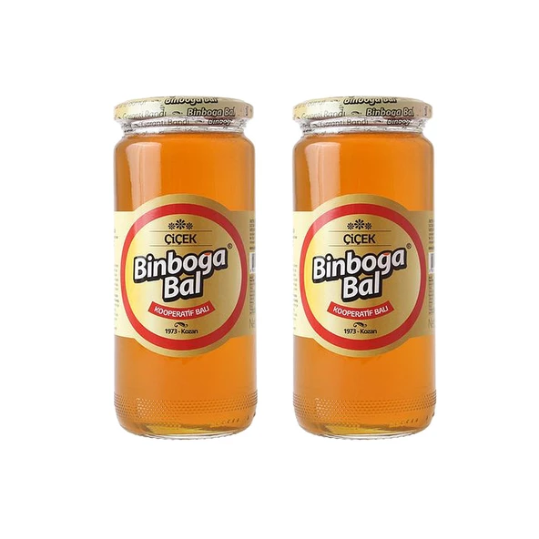 Binboğa Çiçek Balı 650 gr Cam x 2 Adet ürün görseli 1