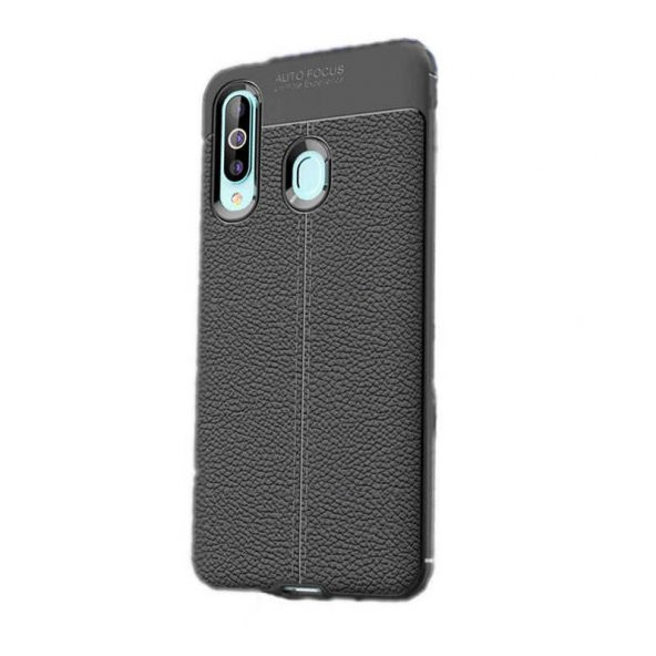 Galaxy A20S Kılıf Zore Niss Deri Desenli Silikon Kılıf ürün görseli 1