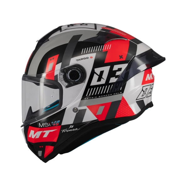 KASK MT HELMETS TARGO S B5 KIRMIZI SERGİO GARCIA - Resim 2