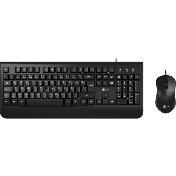 Lecoo Cm105 Siyah Kablolu Mouse & Klavye Set ürün görseli 1