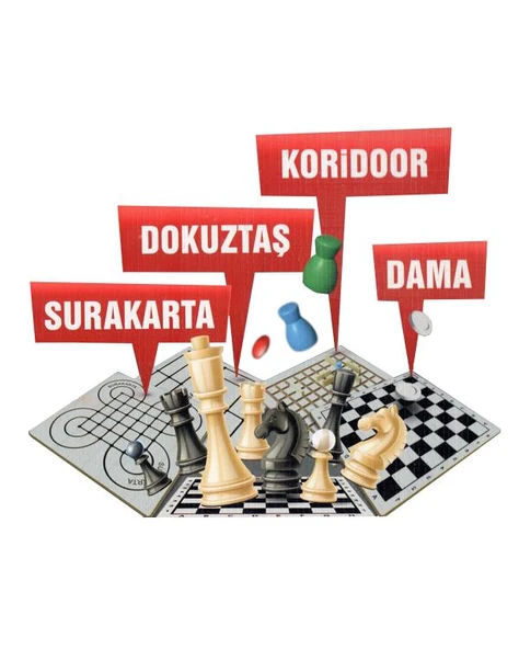 Btoys Satranç Zeka ve Strateji Oyunları 5 Oyun 1 Arada BT-325760 ürün görseli 1