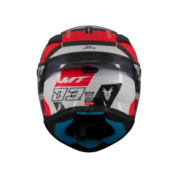 KASK MT HELMETS TARGO S B5 KIRMIZI SERGİO GARCIA - Resim 5