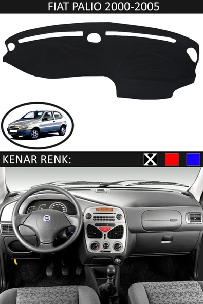 Torpido Koruma Halısı Siyah Kenar Renk Siyah Fiat Palio 2000-2005 ile Uyumlu ürün görseli 1