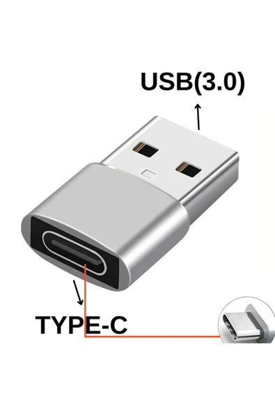 USB Type-C Çevirici OTG Veri Aktarıcı USB - Type C Dönüştürücü Mini Adaptör Type C Kablo Bağlama ürün görseli 1