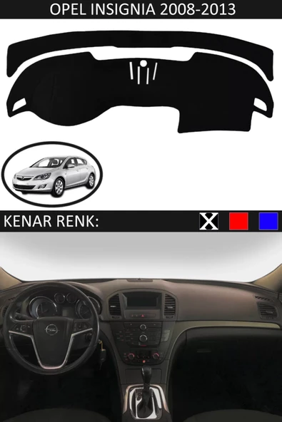 Torpido Koruma Halısı Siyah Kenar Renk Siyah Opel Insignia 2008-2013 ile Uyumlu ürün görseli 1