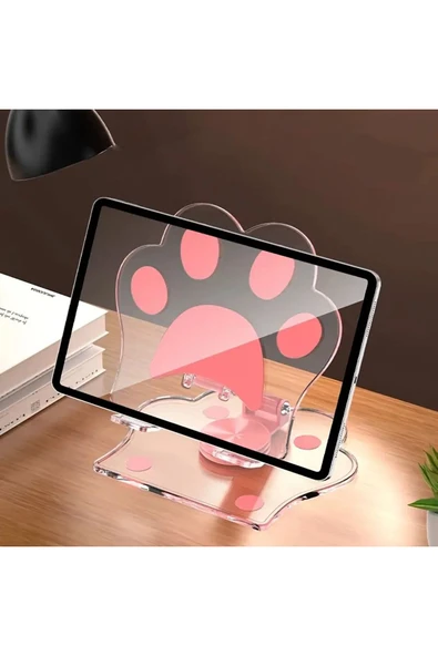 Masaüstü Telefon Ve Tablet Tutucu 360° Dönebilen Katlanabilir Taşınabilir Kaliteli Telefon Standı ürün görseli 1