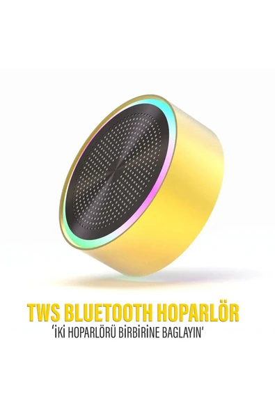 Mini Bluetooth Hoparlör Ses Bombası TWS Çift Hoparlör Bağlantısı ürün görseli 1