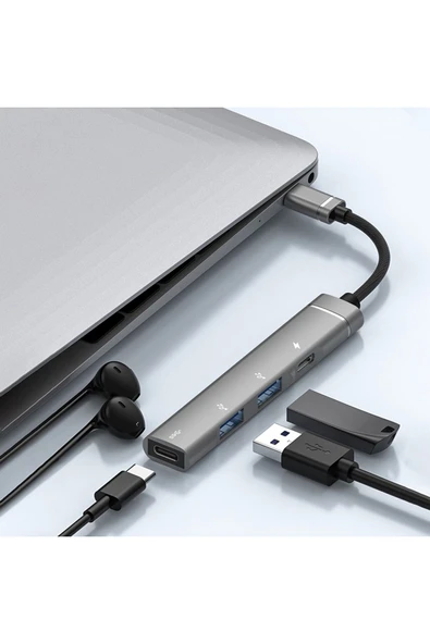 4IN1 Type C Çevirici USB Dönüştürücü Çoklayıcı Tablet Bilgisayar Telefon Type-C USB Çoklayıcı HUB ürün görseli 1