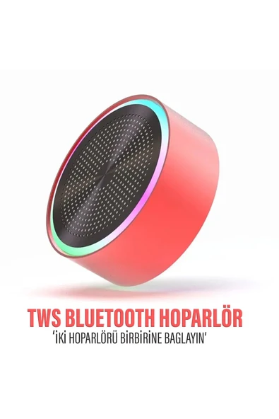Mini Bluetooth Hoparlör Ses Bombası TWS Çift Hoparlör Bağlantısı ürün görseli 1