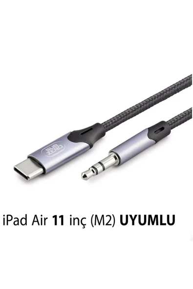 iPad Air 11 inç (M2) UYUMLU Metal BAşlık AUX Kablo Ses Dönüştürücüsü Hasır Type-C Çeviricisi ürün görseli 1