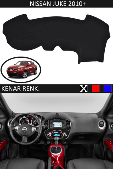 Torpido Koruma Halısı Siyah Kenar Renk Siyah Nissan Juke 2010+ ile Uyumlu ürün görseli 1