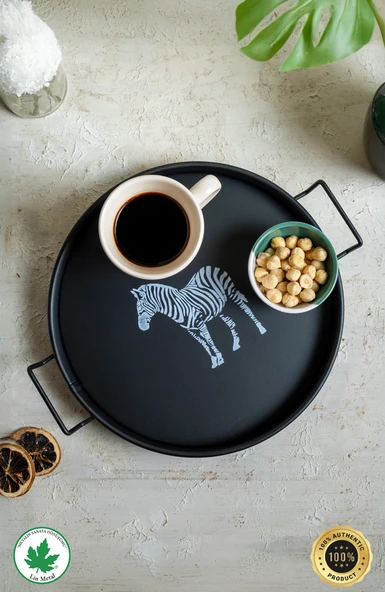 Zebra Baskılı Tepsi 26cm ürün görseli 1