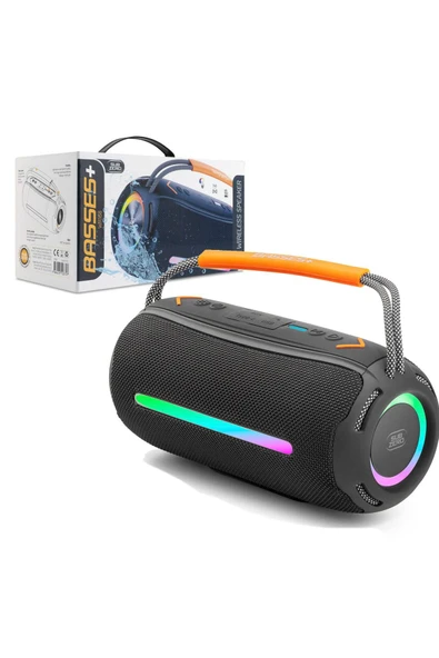 TWS Yüksek Kalite IPX5 Su Geçirmez Bluetooth Hoparlör RGB Işıklı Speaker Ses Bombası ürün görseli 1