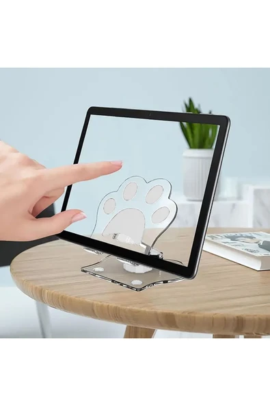 Masaüstü Telefon Ve Tablet Tutucu 360° Dönebilen Katlanabilir Taşınabilir Kaliteli Telefon Standı ürün görseli 1