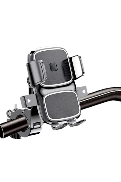Motosiklet Bisiklet Scooter Telefon Tutucu 360 Derece Dönebilen Dikiz Ayna Tutucu Otomatik Kilitleme ürün görseli 1