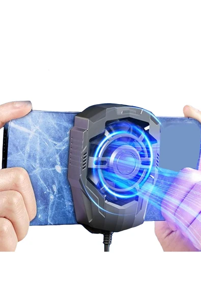 Gaming Cep Telefon Hava Soğutma Fanı 5500 Rpm Radyatör Soğutucu İos Android Pubg Soğutucu Uyumlu ürün görseli 1