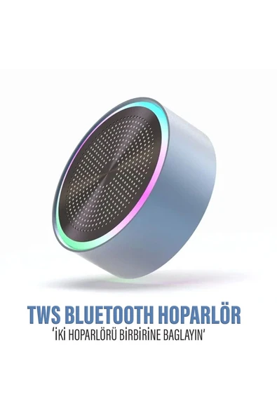 Mini Bluetooth Hoparlör Ses Bombası TWS Çift Hoparlör Bağlantısı ürün görseli 1