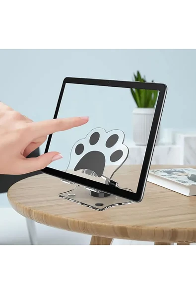 Masaüstü Telefon Ve Tablet Tutucu 360° Dönebilen Katlanabilir Taşınabilir Kaliteli Telefon Standı ürün görseli 1