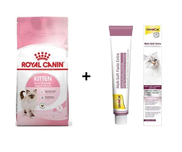 Royal Canin Kitten Yavru Kuru Kedi Maması 10 Kg + Gimcat Malt 100 Gr ürün görseli 1