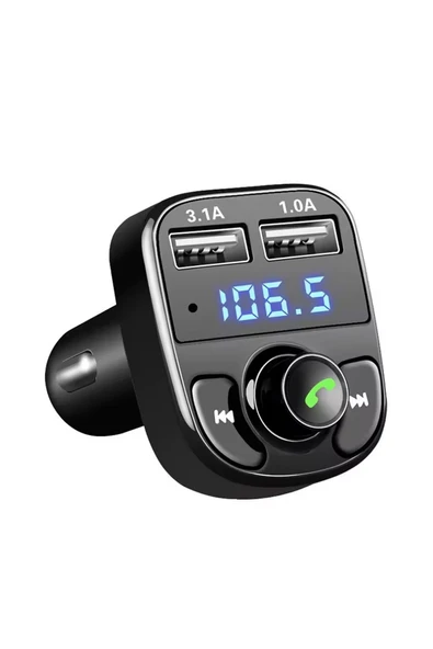Bluetooth Araç Kiti Araç Fm Transmitter Şarj USB MP3 PD Flash Için Uygun Çakmaklık Giriş ürün görseli 1