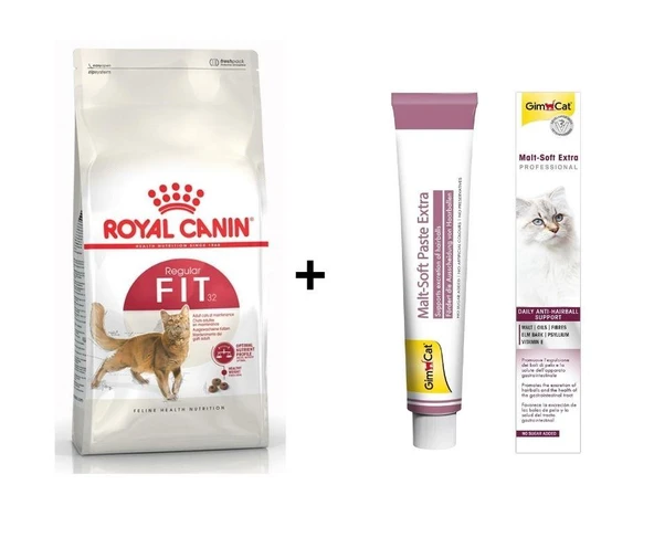 Royal Canin Fit 32  Kuru Kedi Maması 4 Kg + Gimcat Malt 100 Gr ürün görseli 1