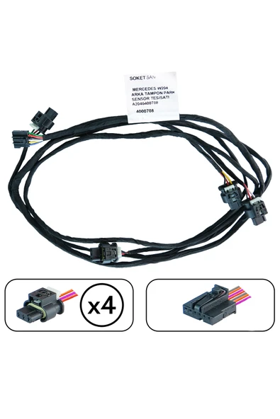 Mercedes W204 Arka Tampon Park Sensör Tesisatı A2045400708 ürün görseli 1