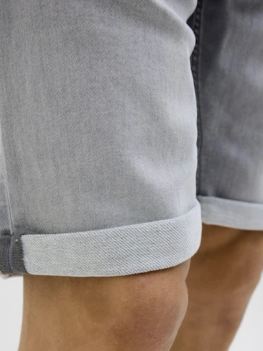 JACK JONES Erkek Grey Denim Şort 12269502 - Resim 8