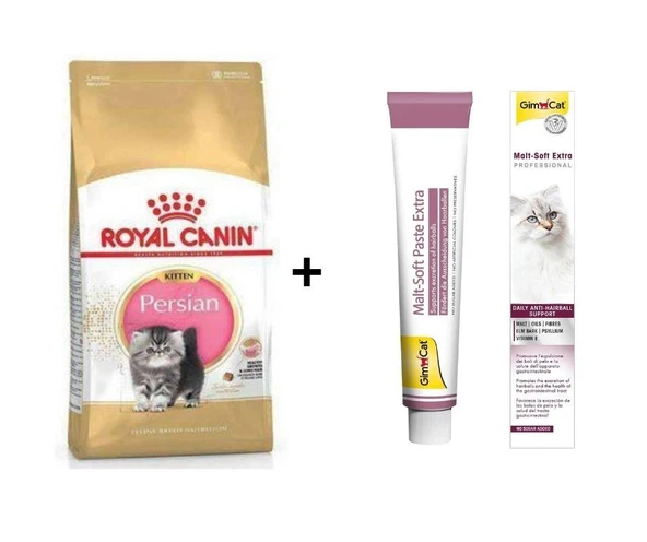 Royal Canin Kitten Persian Yavru Kedi Maması 2 kg + Gimcat Malt 100 Gr ürün görseli 1
