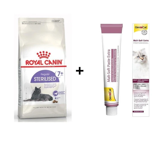 Royal Canin +7 Yaş Üzeri Kısırlaştırılmış Kedi Maması 3,5 Kg + Gimcat Malt 100 Gr ürün görseli 1