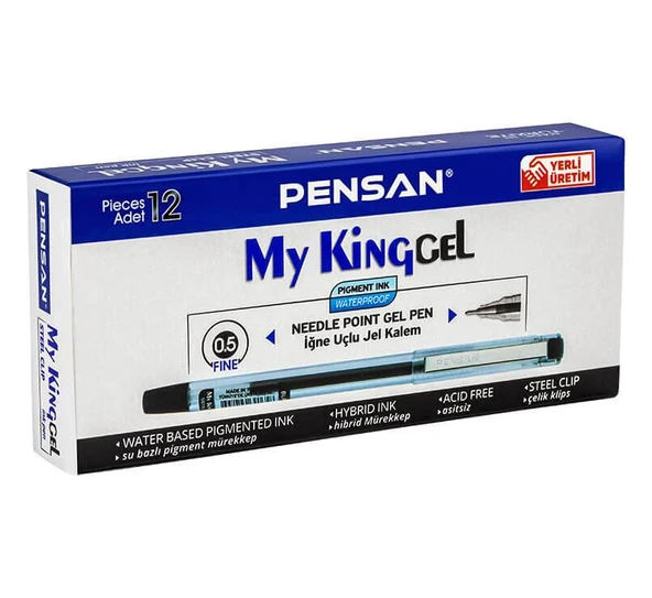 PENSAN MY-KING JEL KALEM 05mm SIYAH 12 LI(6405) ürün görseli 1