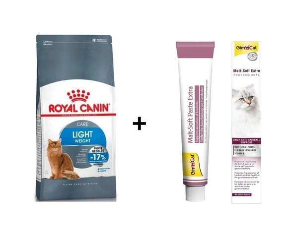 Royal Canin Light Weight Kedi Maması 1,5 Kg + Gimcat Malt 100 Gr ürün görseli 1