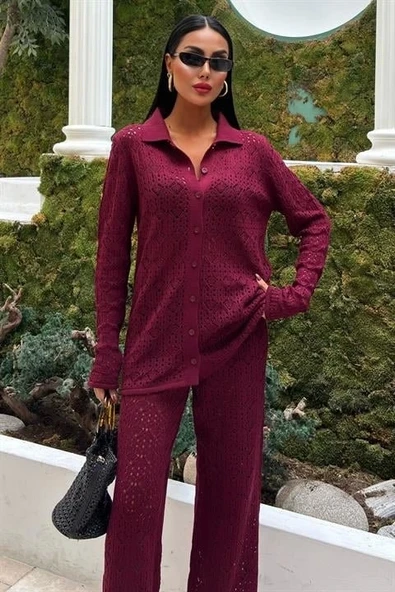 Odette Ajurlu Triko Pantolon Takım 9934 - Resim 2