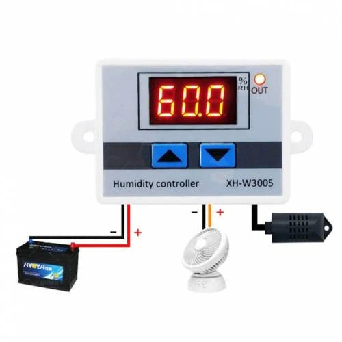 Xh W3005 12V Nem Termostatı Dijital Nem Kontrol Cihazı ürün görseli 1