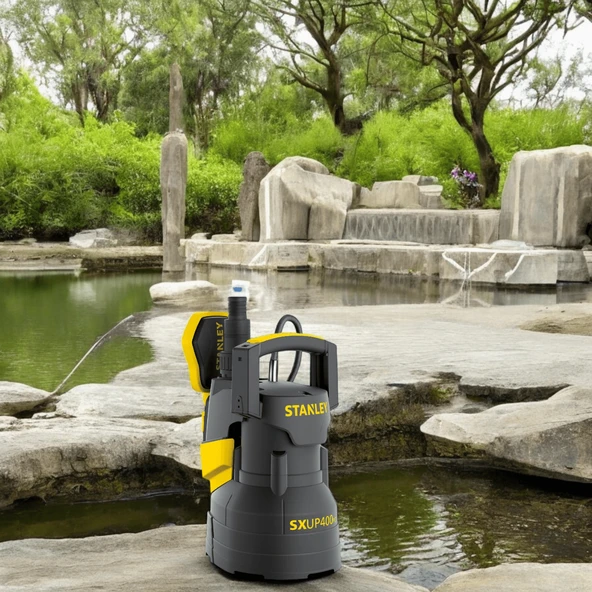 Stanley SXUP400PCE 400W Temiz Su Dalgıç Pompa - Resim 6