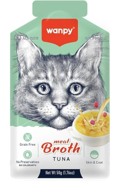 Wanpy Kediler İçin Ton Balıklı Kedi Çorbası 12 x 50 G ürün görseli 1