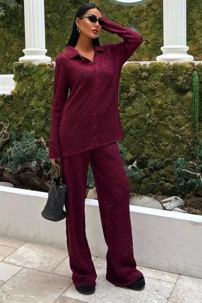 Odette Ajurlu Triko Pantolon Takım 9934 - Resim 5