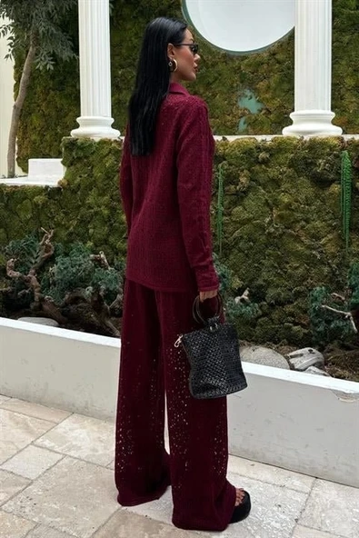 Odette Ajurlu Triko Pantolon Takım 9934 - Resim 4