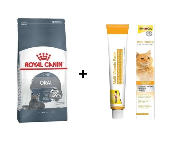 Royal Canin Oral Care Kedi Maması 1,5 Kg + Gimcat Multivitamin 100 Gr ürün görseli 1