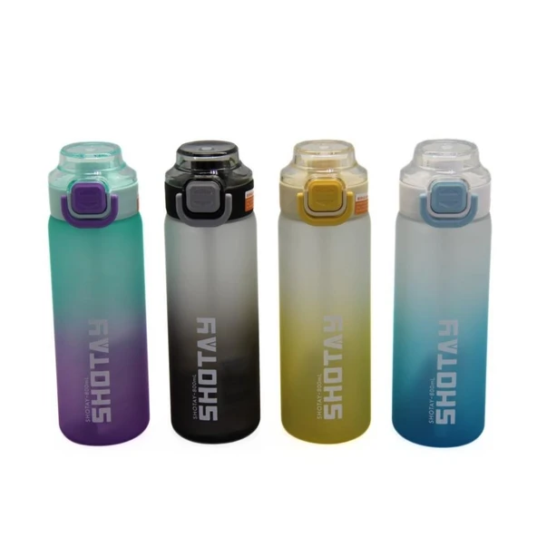 Shotay Soft Gradient Su Matarası PC Mavi 800Ml - Resim 2